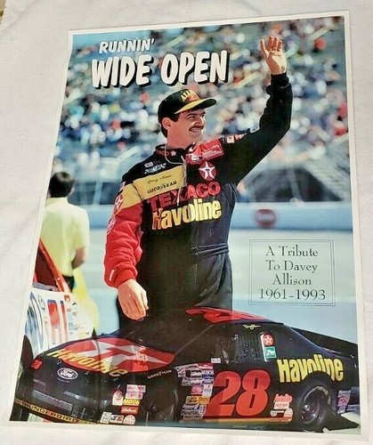 Nascar's A Tribute to Davey Allison - RUNNIN' WIDE OPEN 22.5" X 16.5" Poster - Picture 5 of 5