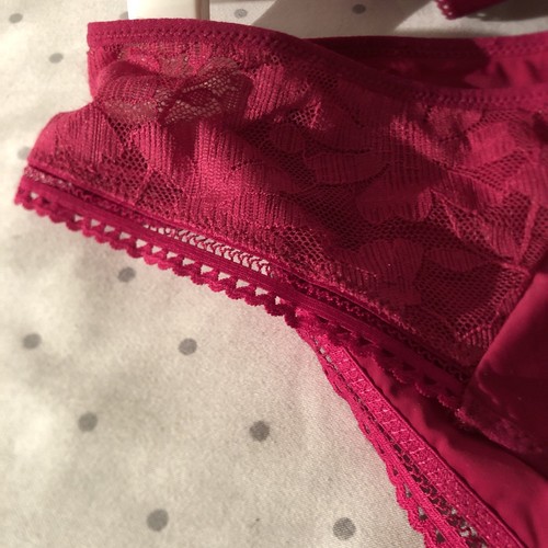 PASSiONATA Set T-Shirt BH mit Bügel + Slip Größe 85 E/42 Dunkel Pink Neu Etikett - Bild 13 von 24