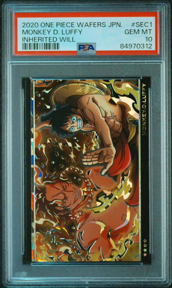 PSA10 No.7-SEC1 Monkey D. Luffy One Piece Wafer Card BANDAI PSA10 No.7-SEC1 Monkey D. Luffy One Piece Wafer Card BANDAI