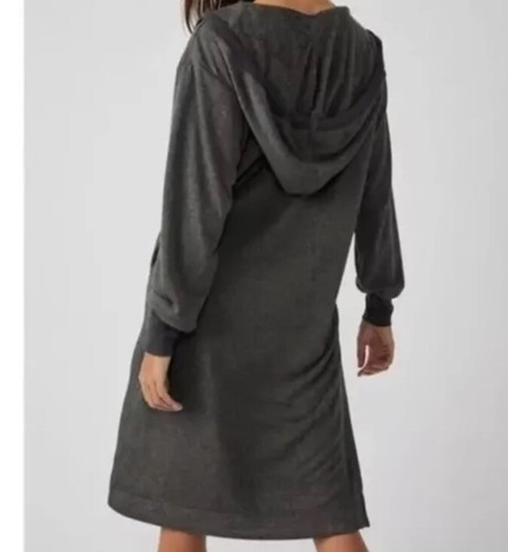 Free People Movement Feel Good Longline Hoodie Dress Size Small Gray New $128 - Picture 11 of 11