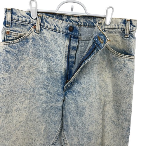 Levis Vintage 90er Herren 550 Acid Wash Jeans orange Tab Größe 36x32 Made in USA - Bild 6 von 17