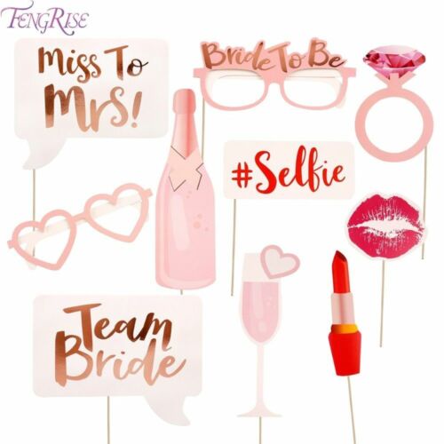 10x Hen's night Bride to be Party Bachelorette Selfie Photo Booth Prop Game Sign - Picture 4 of 6