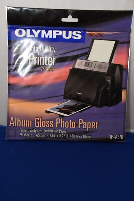 Olympus Photo Quality P-400 Dye-Sublimation Paper A5 7.87x8.25 P-A5N - New 