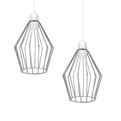 Lámpara de Techo Colgante Geométrica Lámpara Industrial Jaula Vintage LED - Imagen 60 de 68
