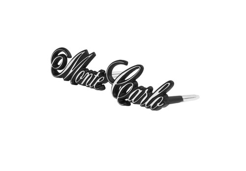 Trim Parts 1695 - 1980-1982 Monte Carlo Front Grille Script Emblem USA Made - Picture 2 of 3