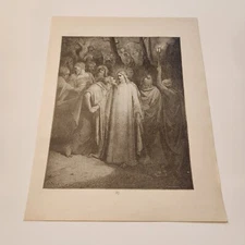 The Betrayal Of Jesus Gustave Dore c. 1890 Bible Engraving (339)