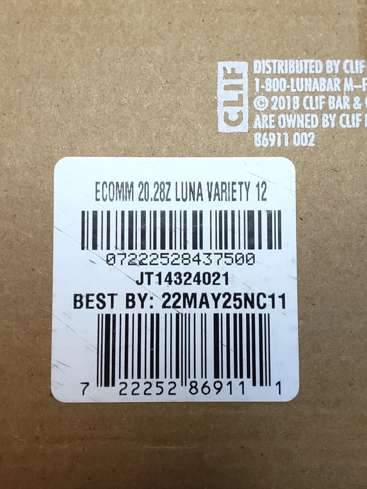 2 CAJAS LUNA Bar - Pack Variedad - Sin Gluten - Sin OGM - 7-9g Proteína 24 Unidades Foto 4 de 4