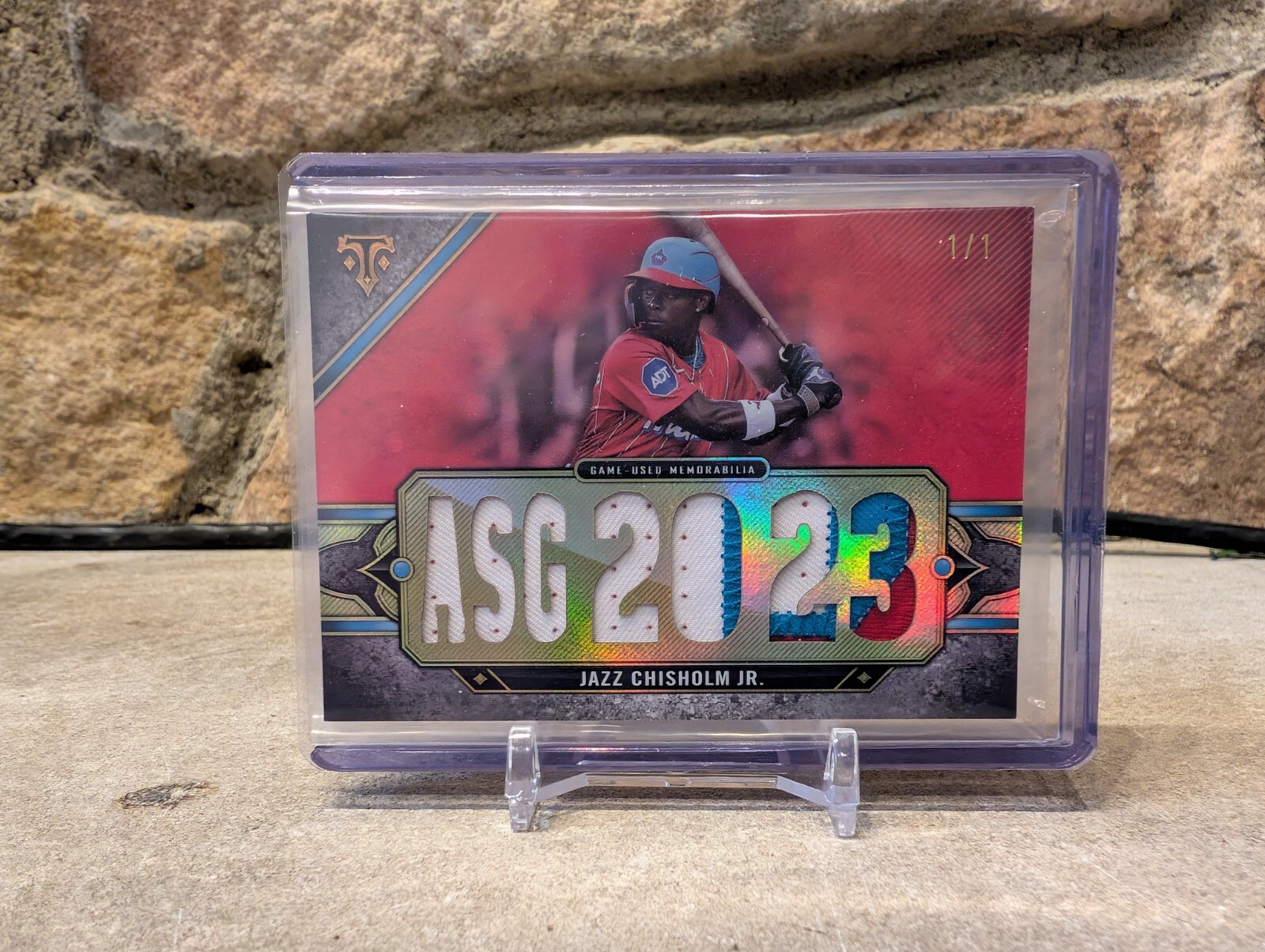 Jazz Chisholm Jr 2024 Triple Threads Game Used Relic 1/1!!!! Marlins, Yankees