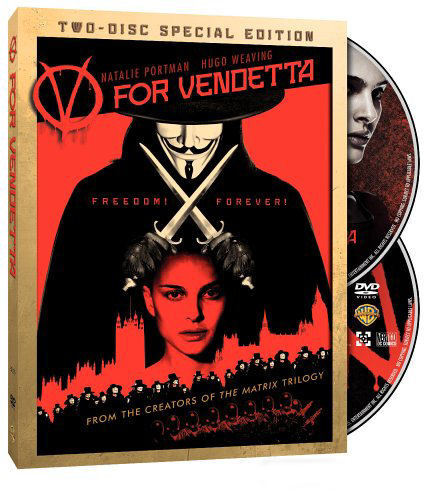 V For Vendetta (DVD, 2006, 2-Disc Set, Limited Edition) Natalie Portman MOVIE