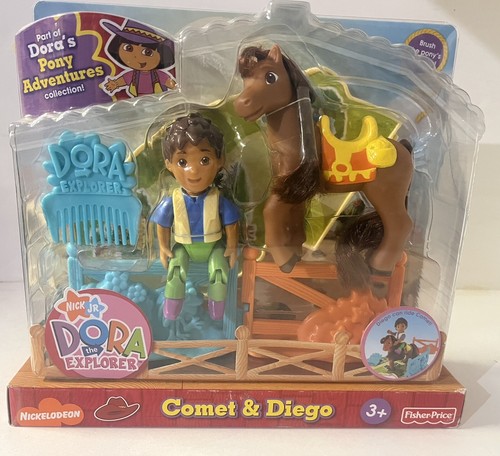 Fisher Price Nick Jr Dora Explorer Pony Adventures Comet & Diego NEW  - Picture 1 of 2