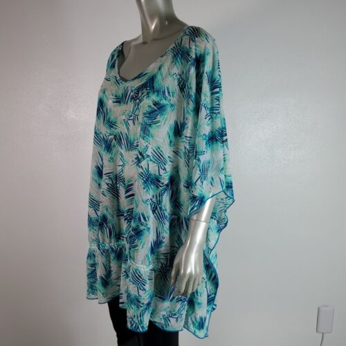 Lane Bryant Top Übergröße 26/28 Tunika Kimono Ärmel Drop Waist leicht Stretch - Bild 4 von 7