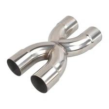 BIGREAT 2.5 Exhaust Tip X Pipe, 12 Overall Length, Stainless Steel Weld-On