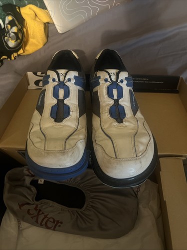Dexter SST 6 Hybrid BOA Bowling Shoes Mens Size 12w WIDE White Blue Black