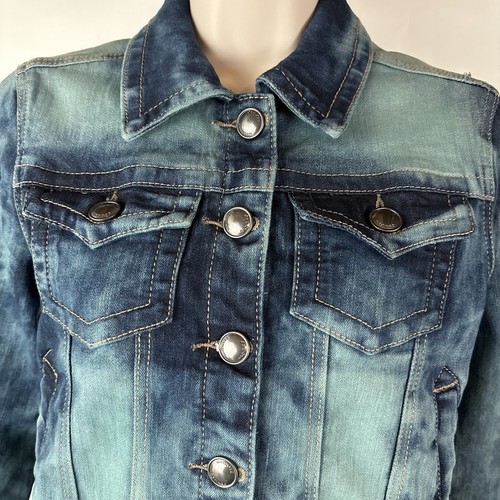 Jou Jou Premium Outerwear Damen Jeansjacke Small Blau Denim Cropped (949) - Bild 9 von 13