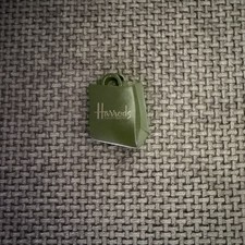 Harrods London Green Shopping Bag 3D Fridge Magnet Knightsbridge Souvenir Gift