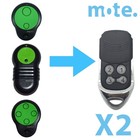 2 x Merlin M832/M844/M842 Compatible Garage/Gate Door Remote Prolift 230T/430R