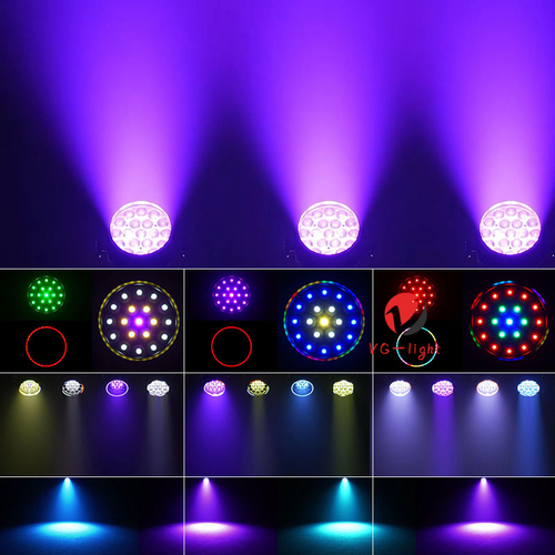 19X15W Zoom Par Light DMX RGBW Beam Wash Light Stage Lighting Disco Xmas Party - Picture 4 of 13