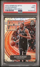 2022 PANINI DONRUSS OPTIC EXPRESS LANE HOLO #25 KEVIN DURANT PSA 9
