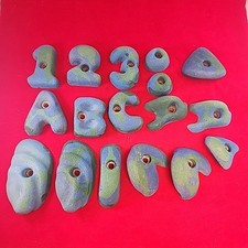 Box Of 17 Vintage Used Climbing holds- Mixed Sizes- BOLT ON