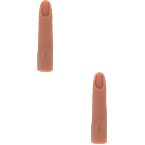  2 PCS Silicone Nail Tool Practice Hand for Nails Manicure Model Clear - Picture 10 of 12