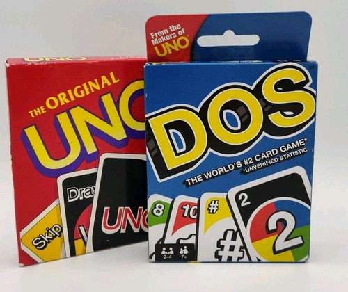 Lot of 2 Card Games - UNO & DOS Card Games New In Box - Bild 4 von 4