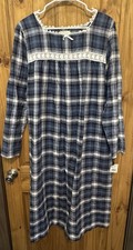 Whispers Women s Plaid Cotton Nightgown L Lac...