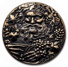 2022 Niue S$5 Gilt Twelve Olympians Bacchus High Relief 2 Oz. NGC MS70 Antiqued — photo 3