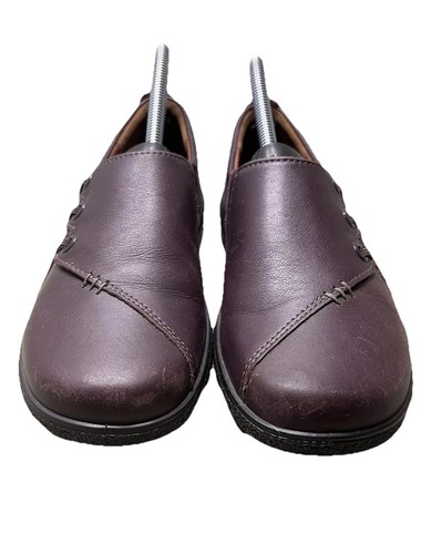 Hotter Comfort Concept Shoes Flats Women UK 6 US 8 Brn Leather Slip On England - Picture 8 of 16