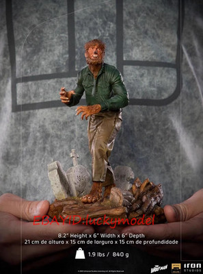 Iron Studios The Wolf Man Deluxe Art Scale 1/10 Statue Figure Model INSTOCK