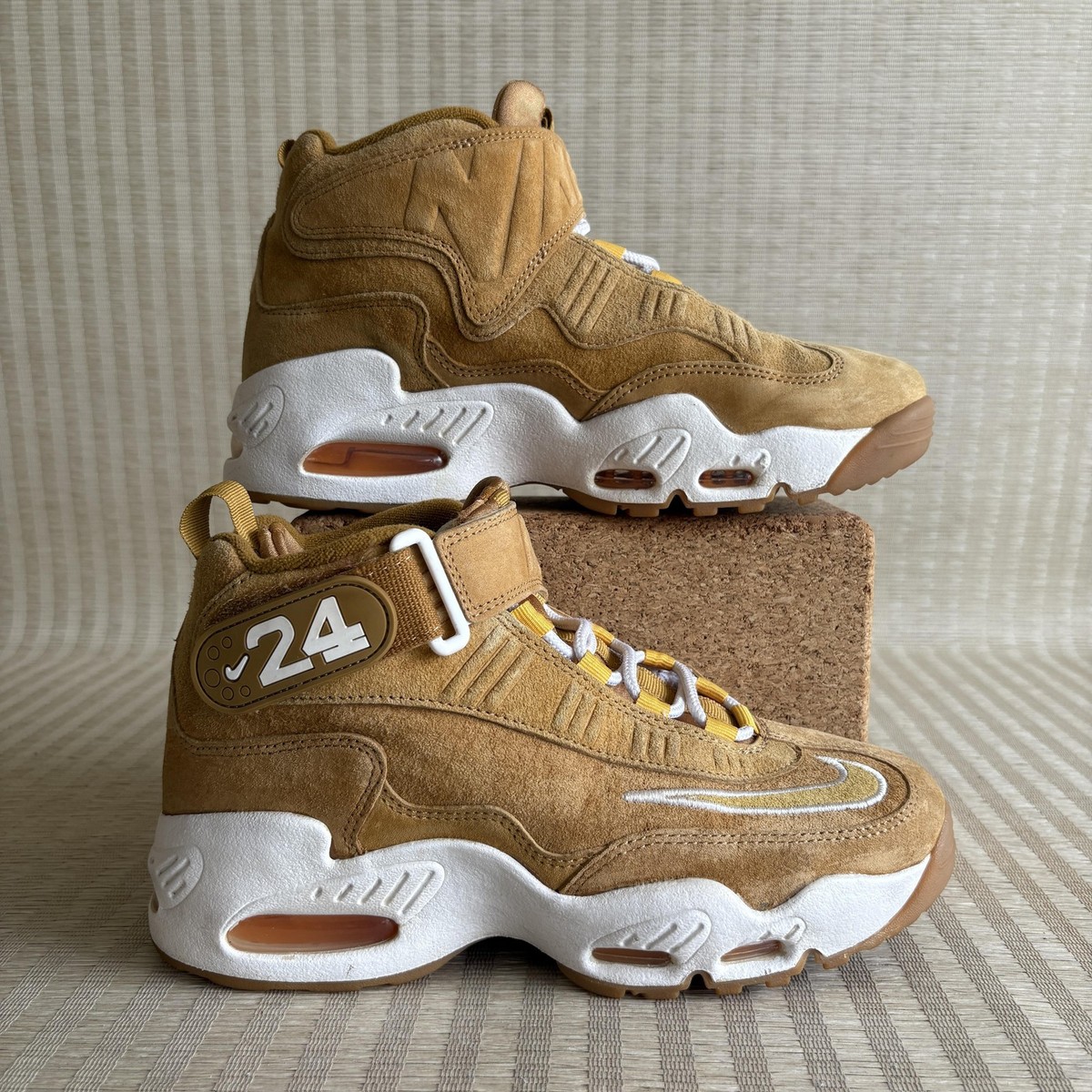 Nike Air Griffey Max 1 Wheat Shoes Mens Size 7 Brown Suede