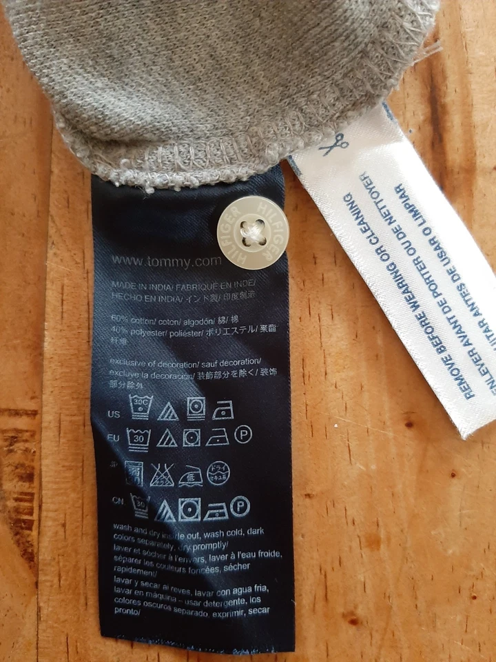 Tommy Hilfiger Herren Poloshirt Pique, Größe L grau - Bild 4 von 4