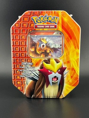 Sealed Entei Tin — Pokemon HeartGold & SoulSilver Pokémon card