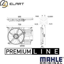 FAN RADIATOR CFF 531 000P FOR MINI B38A15A/A15F B36A15A 1.5L B37 C15 A 1.5L 3cyl