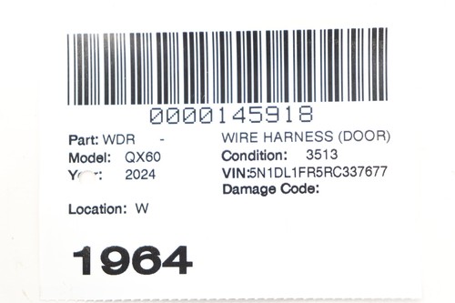 Arnés de cableado de puerta puerta levadiza trasera Infiniti QX60 2022-2025 OEM 240846SA0A - Imagen 9 de 9