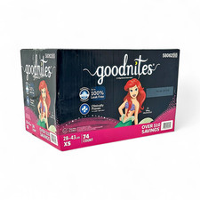 Goodnights Disney Princess 1 Nighttime Underwear for Girls XS 28-43LBS 74-Count