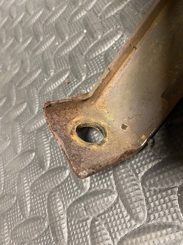 1967 Oldsmoble Delmont drivers side outside front bumper Bracket Left - Picture 8 of 14