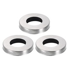 3Pcs Faucet Base Rings, 1.61"x0.83"(OD x ID) Wire Drawing Washer Fasteners