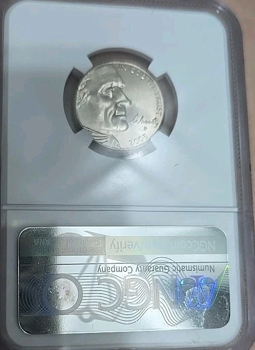 2005 P NGC MS 66 Bison Jefferson Nickel Uncirculated Certified Coin 5c - Image 3 of 4