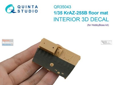 QTSQR35043 1:35 Quinta Studio 3D Decal - KrAZ-255B Floor Mat (HBS kit)