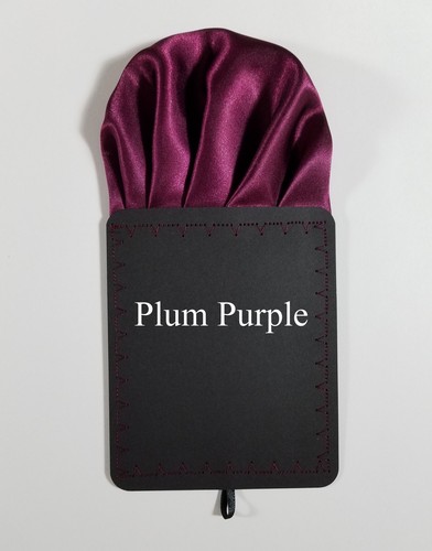 NEW - Men's Pre-Folded Satin Pocket Square Insert - More Colors - Picture 127 of 160