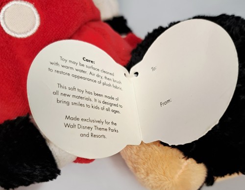 Mercancía auténtica de los parques temáticos de Disney Minnie Mouse 12" bolsa de frijoles de felpa nueva con etiquetas - Imagen 7 de 9