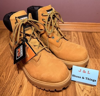 Timberland Pro Direct Attach Men's Size 8M Soft Toe 6  Work Boots Wheat 65030