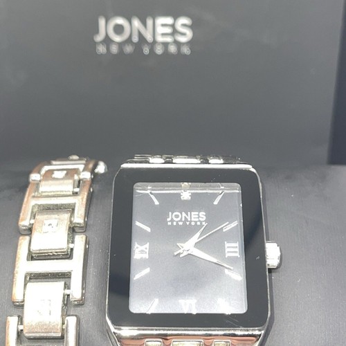 Jones NY Stainless Steel Men's Watch Bracelet (2pc Set) Minimal Style Fashion - 第 14/16 張圖片