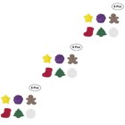  Set of 3 Glass Markers for Drinks Dedicated Cup Clear Drinking Glasses