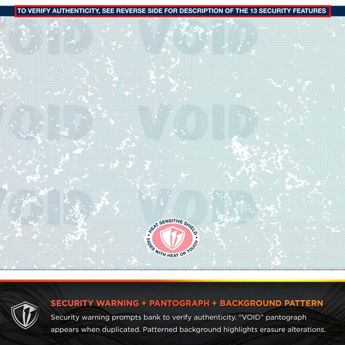 DocuGard Premier Prismatic Check, 13 Features, 8.5 X 11, Blue/Green Prismatic... - Bild 7 von 11