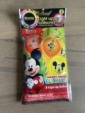 Illooms LED Light Up Glow Mickey Mouse Clubhouse Balloons 5 Pack Disney