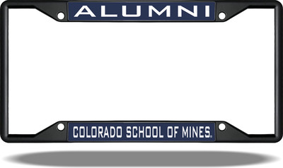 Colorado School of Mines ALUMNI Black License Plate Frame