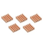 5Stk Kühlkörper-Kit aus reinem Kupfer 14 x 14 x 4mm für IC-Chip-MOS-Speicher