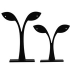  6 Stück in 2 Sets, Blatt-Acryl-Schmuckständer, Präsentationsständer für