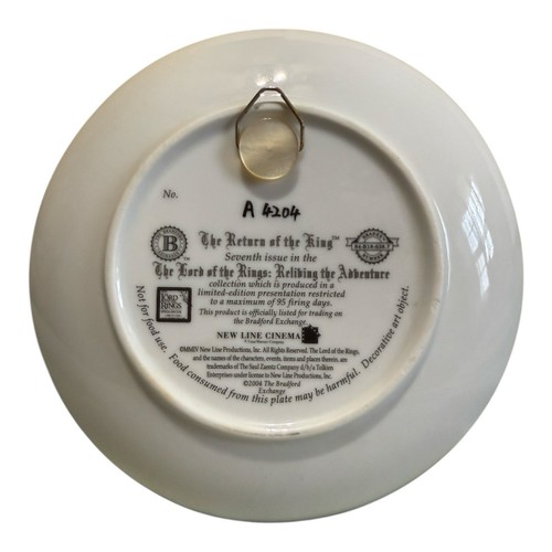 Lord of the rings lot of 9 2004 Bradford exchange  collector plates - Bild 17 von 19